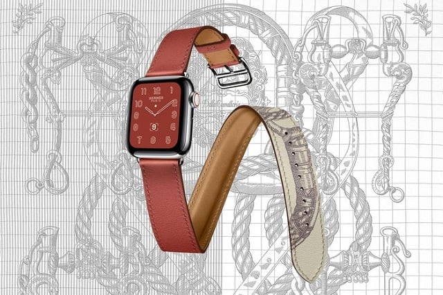 Dây đeo Hermès quyến rũ cho Apple Watch Series 5, nâng tầm vẻ đẹp đồng hồ nữ
