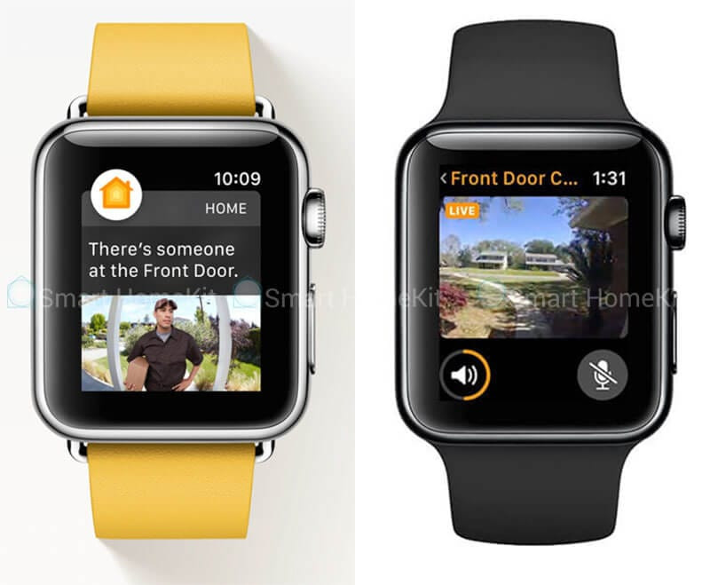 Xem trực tiếp hình ảnh từ camera an ninh trên Apple Watch, một tính năng tiện ích trong cách dùng đồng hồ thông minh để giám sát an ninh.