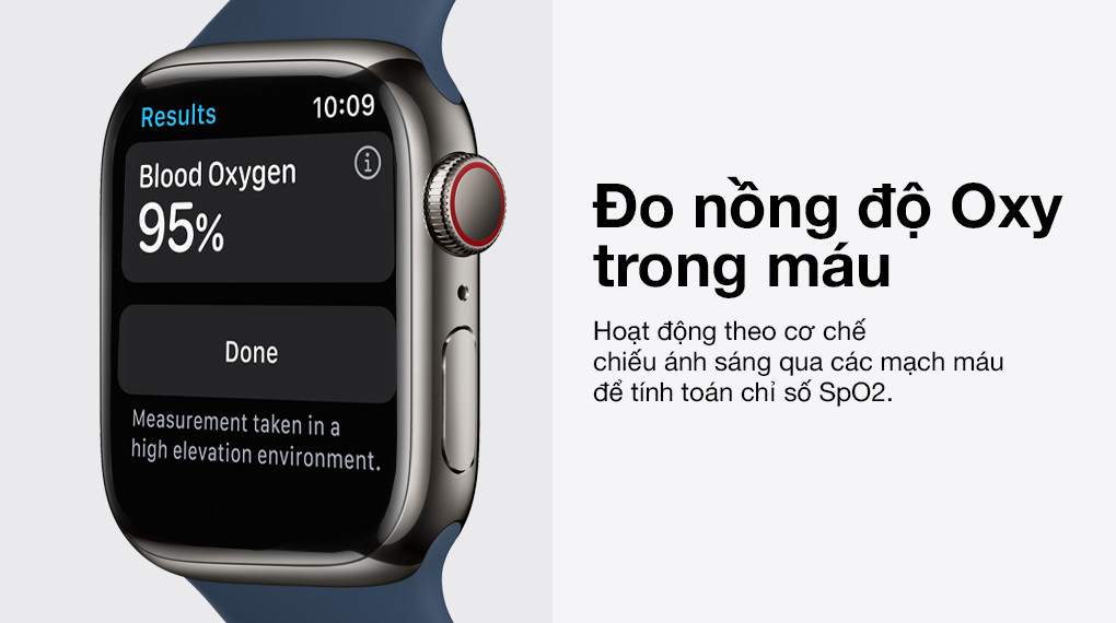 Tính năng đo nồng độ oxy trong máu và điện tâm đồ trên đồng hồ Apple Watch Series 7