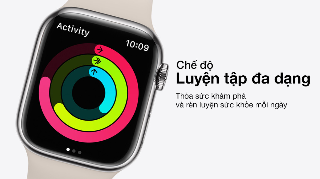 Các chế độ tập luyện thể thao đa dạng được tích hợp trên đồng hồ Apple Watch Series 7