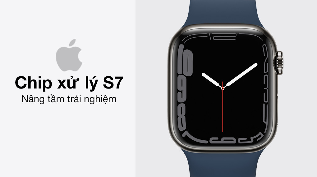 Hiệu năng mạnh mẽ với chip S7 và khả năng chống bụi IP6X trên Apple Watch Series 7