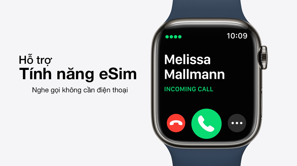 Kết nối độc lập với eSIM trên đồng hồ Apple Watch Series 7 LTE