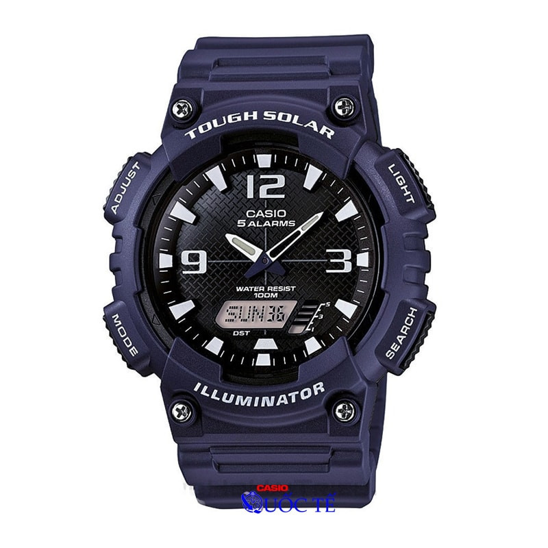Đồng hồ điện tử Casio AQ-S810W-2A2 màu xanh đậm Tough Solar