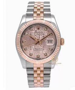 Đồng hồ Rolex Datejust 116231 mặt vi tính hồng chính hãng