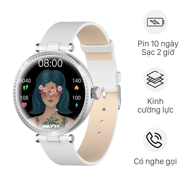 BeFit Luna 33mm dây da