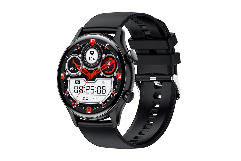 Đồng hồ thông minh BeFit Sporty 2 Pro màu đen bền bỉ, hỗ trợ nghe gọi và chống nước IP68