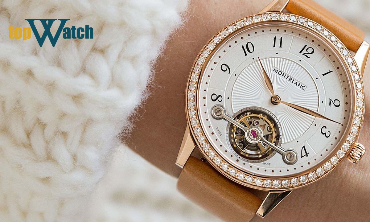 Đồng hồ Montblanc Bohème 114736 Exo Tourbillon Slim, một trong những thiết kế nữ tính của Montblanc với giá trị cao.