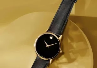 Đồng hồ nữ Movado Museum Classic chính hãng với mặt số chấm tròn đặc trưng