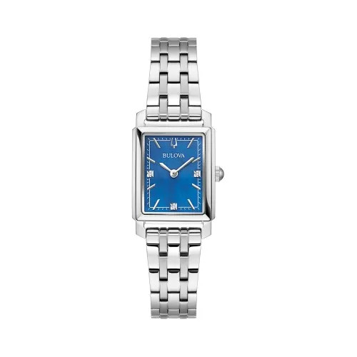 Đồng hồ Bulova Classic Sutton 96P245 đính kim cương mặt vuông