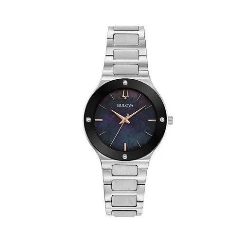 Đồng hồ Bulova Millennia 96R231 với kim cương và mặt xà cừ