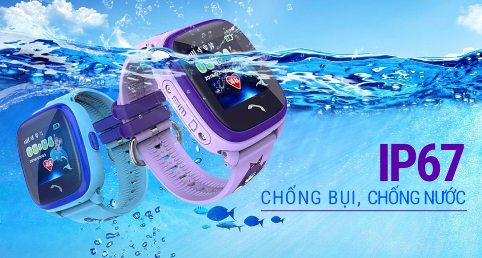 Đồng hồ định vị Baby Kid GW400S chống nước IP67 - :đồng hồ đeo tay có định vị bền bỉ