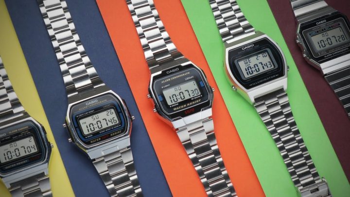 Đồng hồ Casio màu hồng dành cho học sinh nữ đẹp, giúp quản lý thời gian hiệu quả.