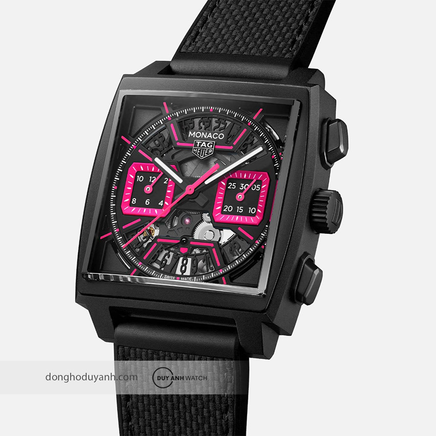 Đồng hồ cơ nữ lộ máy với phong cách thể thao của Tag Heuer