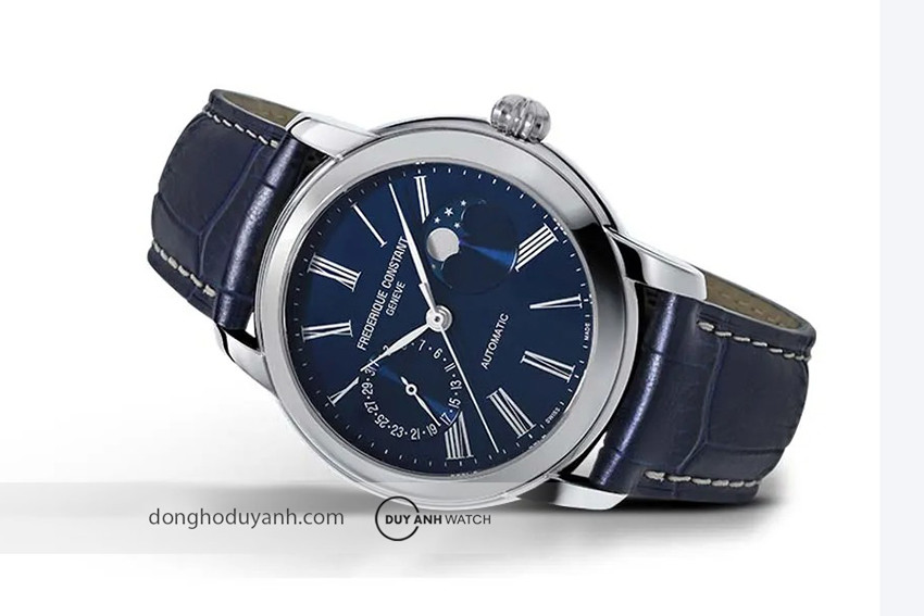 Đồng hồ Frederique Constant FC-712MN4H6 mặt xanh moonphase đi kèm khoá bướm