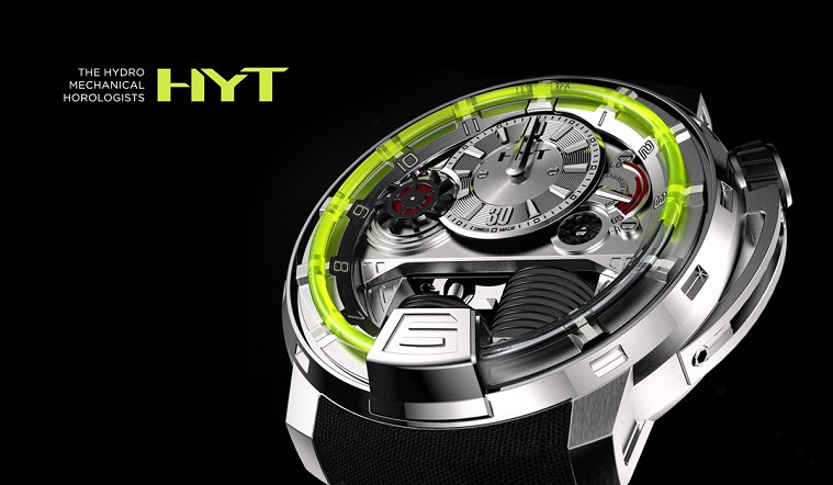 Đồng hồ HYT Skull 48.8, tiên phong với cơ chế hiển thị chất lỏng
