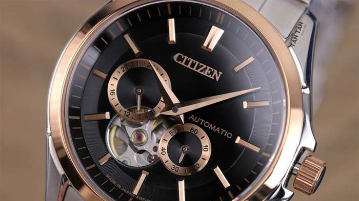 Các dòng đồng hồ cơ lộ máy Citizen phổ biến: Open-Heart và Automatic Skeleton, thể hiện sự đa dạng trong thiết kế