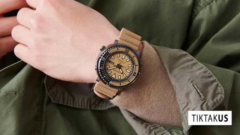 SRPE29K1 - Đồng Hồ Nam Seiko Baby Tuna Prospex Street Series Urban Safari, một trong các loại đồng hồ đeo tay nam phong cách