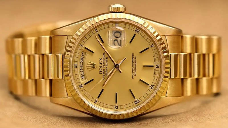 Đồng hồ vàng 18k nữ của Rolex