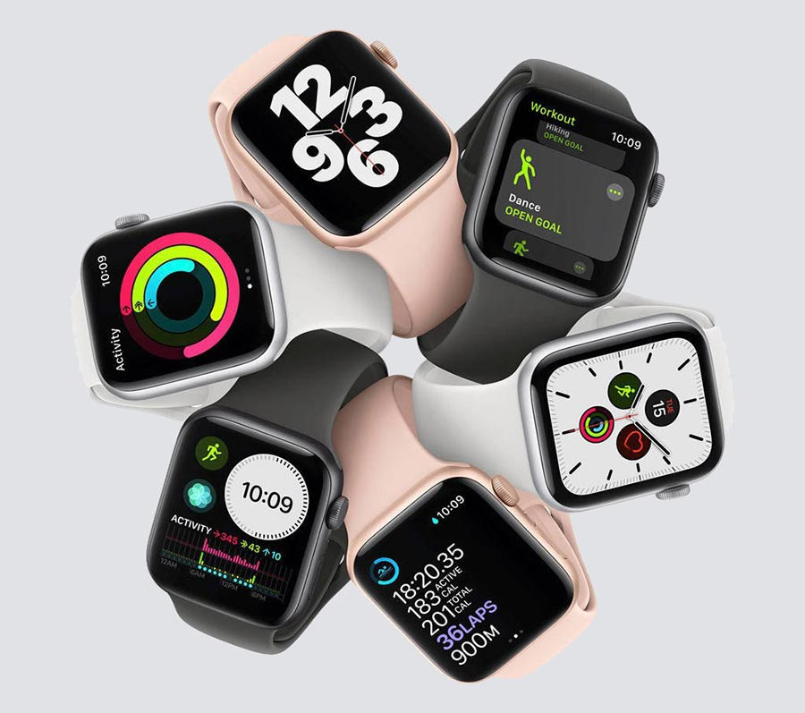 Các tính năng theo dõi sức khỏe và tiện ích đa dạng của đồng hồ Apple Watch Series 5.