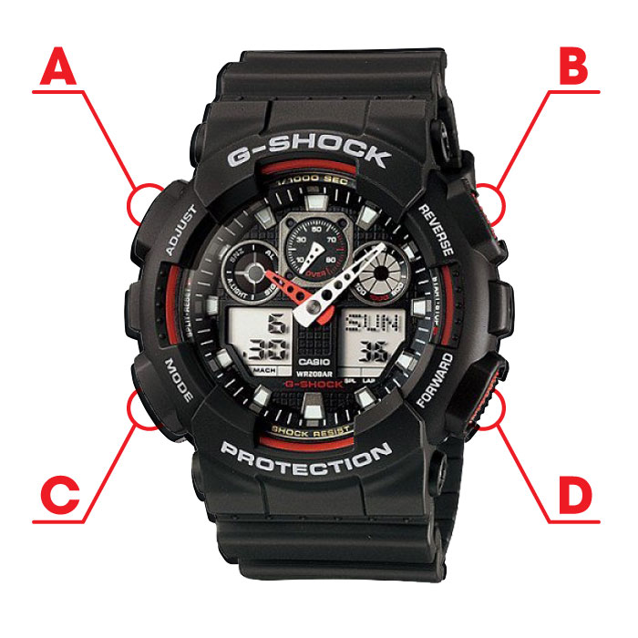 Cách Chỉnh Kim Đồng Hồ G-Shock GA-100 Chính Xác và Hiệu Quả Nhất
