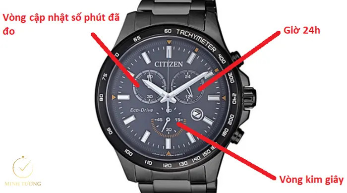 Hướng dẫn cách chỉnh giờ đồng hồ Seiko Chronograph 6 kim