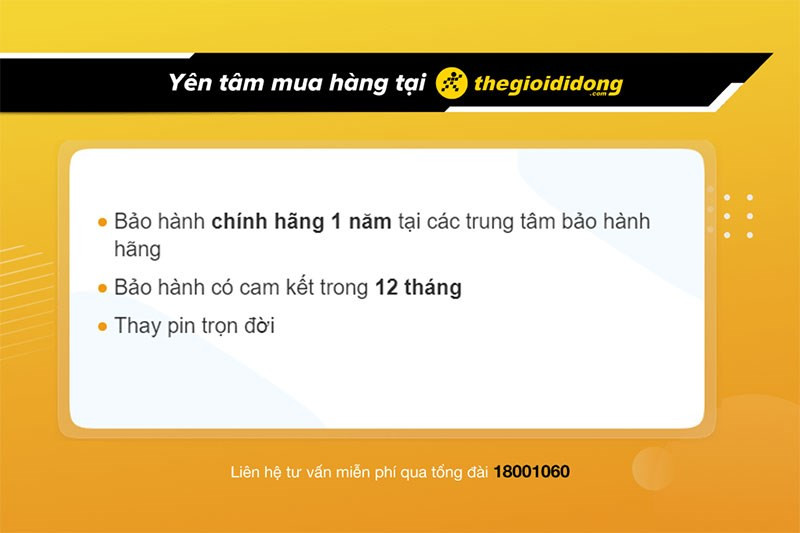 Chính sách bảo hành đồng hồ tại Thế Giới Di Động đảm bảo quyền lợi cho khách hàng