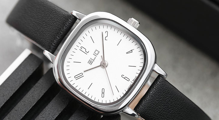 Đồng hồ đeo tay Elio 26mm nữ EL092-02, thiết kế cổ điển, thanh lịch, kháng nước 3ATM