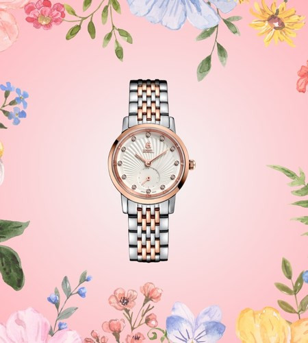 Mẫu đồng hồ đeo tay Ernest Borel Joss 25.5mm nữ LBR809L-4599 đính kim cương, thể hiện sự sang trọng, quý phái