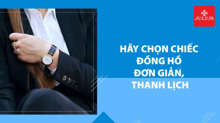 Người đàn ông lịch lãm đeo đồng hồ dây da mặt tròn đơn giản khi mặc vest