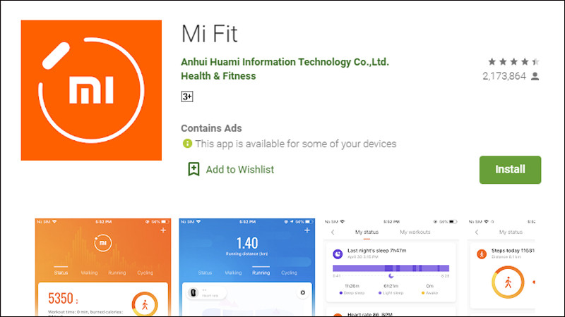 Tải ứng dụng Mi Fit để kết nối đồng hồ Amazfit với điện thoại