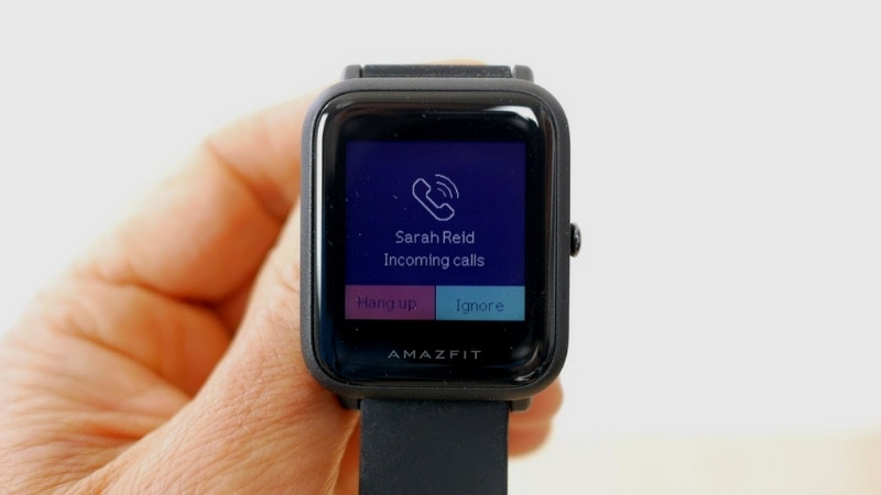 Nhận thông báo khi có cuộc gọi đến trên đồng hồ Amazfit