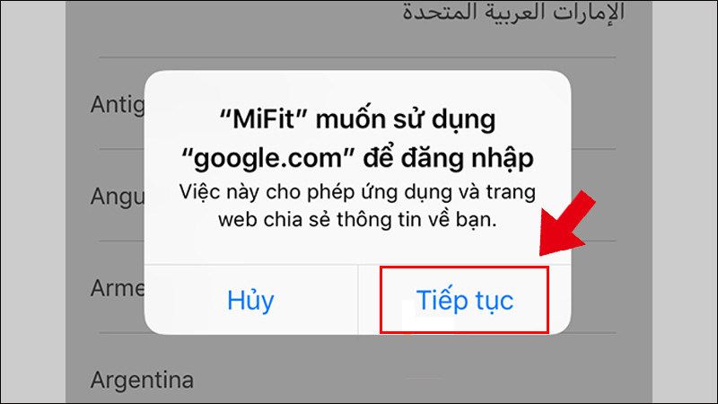 Tiếp tục quá trình cài đặt ứng dụng Zepp cho đồng hồ Amazfit