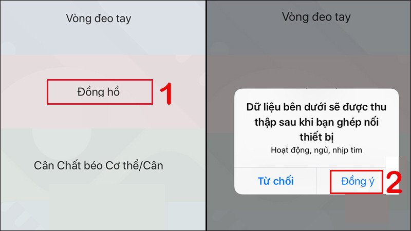 Chọn loại thiết bị là đồng hồ trong ứng dụng Zepp để kết nối Amazfit