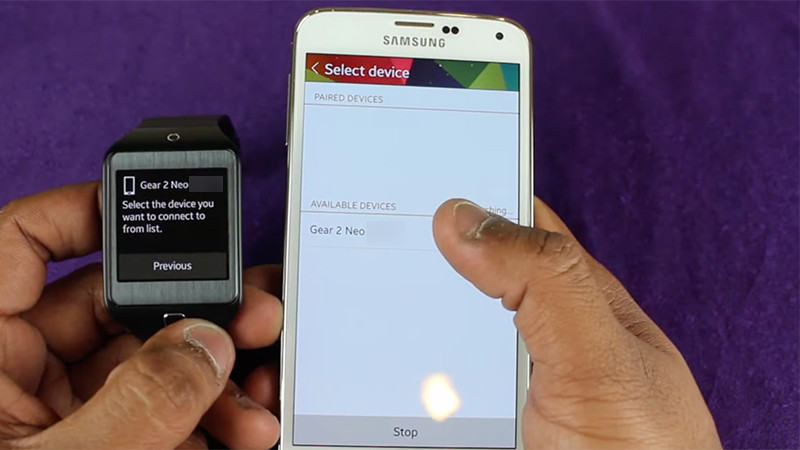 Kết nối đồng hồ Samsung Gear 2 Neo với ứng dụng Galaxy Wearable