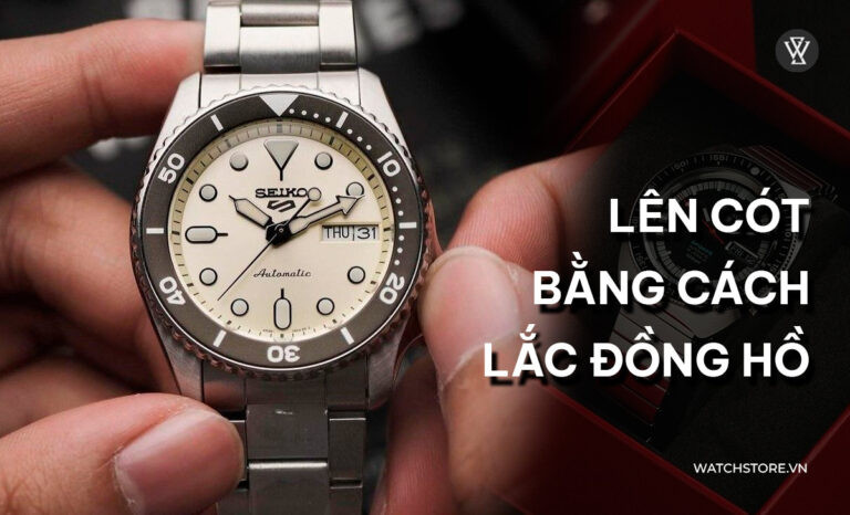 Khởi động đồng hồ Seiko 5 bằng cách lắc nhẹ