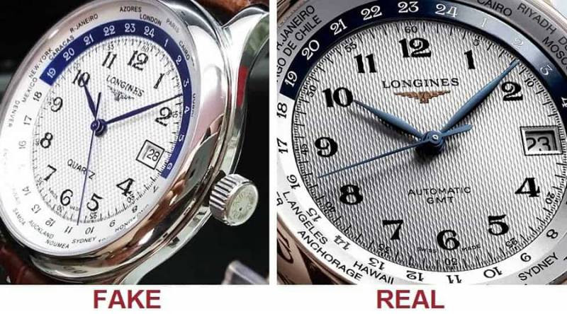 Kiểm tra chi tiết mặt số để nhận biết đồng hồ tốt chính xác