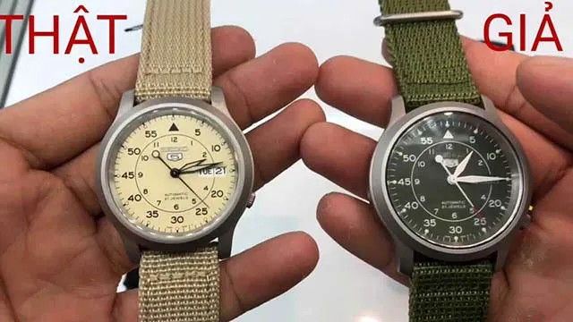 So sánh chi tiết đồng hồ Seiko chính hãng và hàng giả để nhận biết