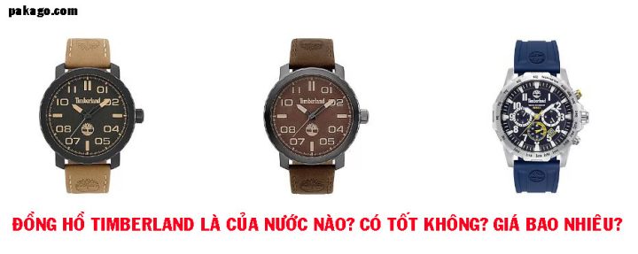 Mẫu đồng hồ Timberland nam với dây da và mặt số lớn, thể hiện phong cách năng động của thương hiệu đồng hồ Mỹ.