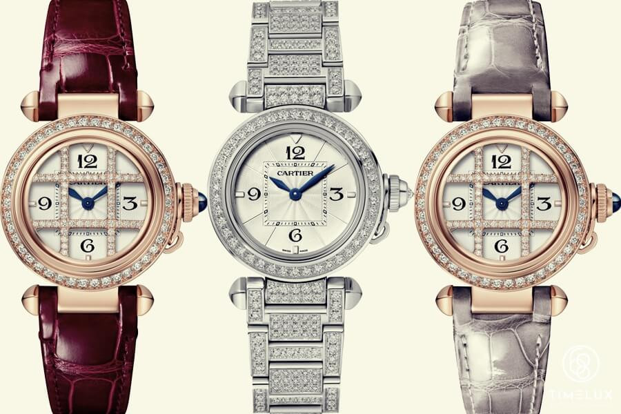 Đồng hồ Cartier nữ chính hãng Pasha de Grille thiết kế độc đáo