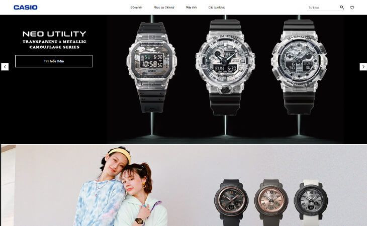 Thao tác kiểm tra Module trên website chính thức của Casio