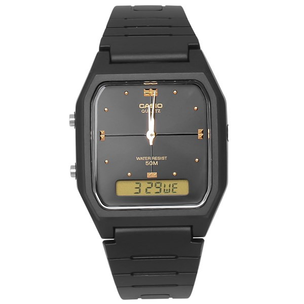 Mẫu đồng hồ Casio nam mặt vuông AW-48HE-1AVDF với màn hình kết hợp