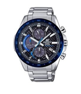 Mẫu **đồng hồ năng lượng mặt trời giá rẻ** Casio Edifice EQS-900DB-2AVUDF dây kim loại sang trọng