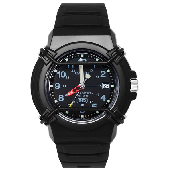 Đồng hồ Casio nam HDA-600B-1BVDF màu đen cổ điển, mang đến sự sang trọng khi tham gia ưu đãi mua 1 tặng 1 đồng hồ.