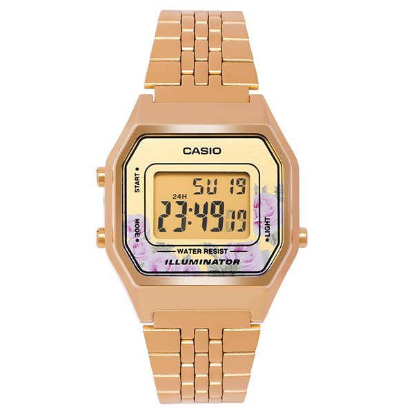 Đồng hồ Casio Unisex LA680WGA-4CDF màu vàng gold, phong cách retro, một sản phẩm độc đáo khi mua 1 tặng 1 đồng hồ.