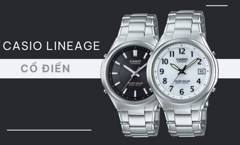Mẫu Casio Wave Ceptor Tough Solar Classic với thiết kế tối giản
