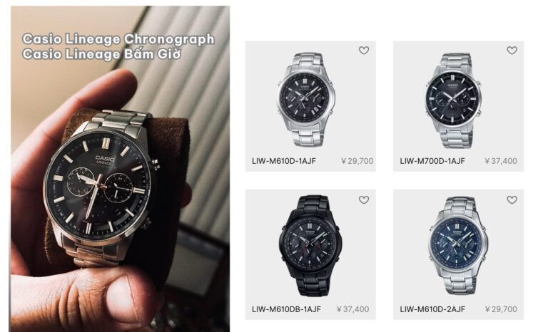 Đồng hồ Casio Wave Ceptor Tough Solar Chronograph đa chức năng