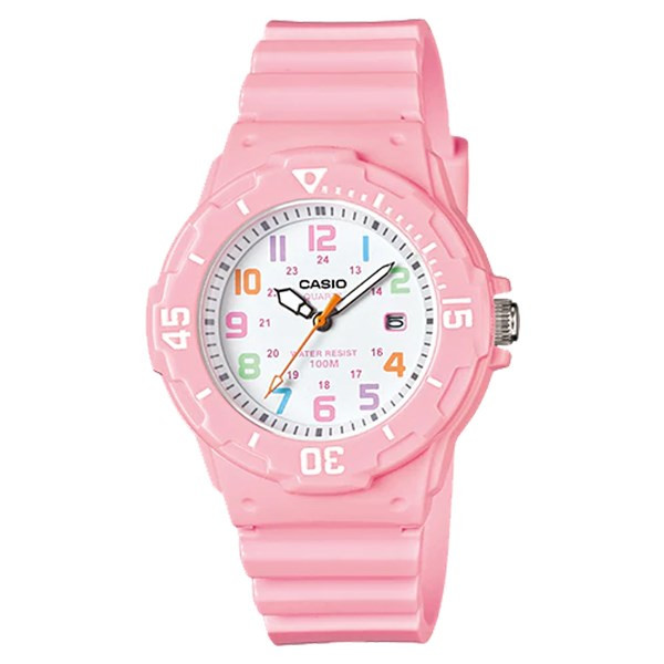 Mẫu đồng hồ Casio nữ LRW-200H-4B2VDF màu hồng cá tính, lựa chọn hấp dẫn trong chương trình mua 1 tặng 1 đồng hồ.