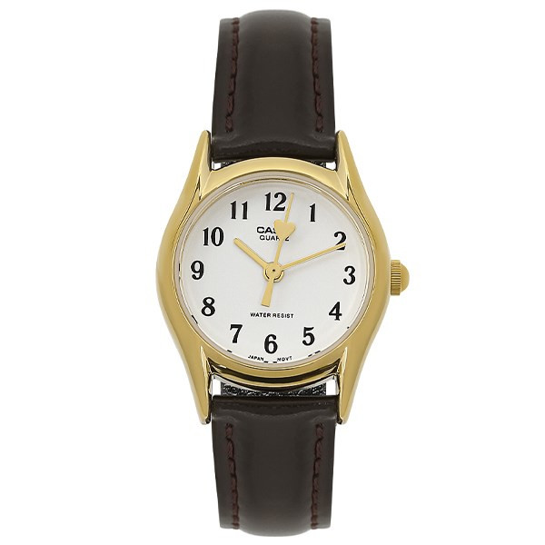 Đồng hồ Casio nữ LTP-1094Q-7B5RDF mặt trắng, dây da đỏ, một lựa chọn thời trang khi mua 1 tặng 1 đồng hồ.