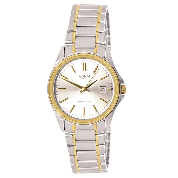 Đồng hồ Casio nữ LTP-1183G-7ADF mặt vàng, dây kim loại, kiểu dáng thanh lịch, phù hợp cho ưu đãi mua 1 tặng 1 đồng hồ.