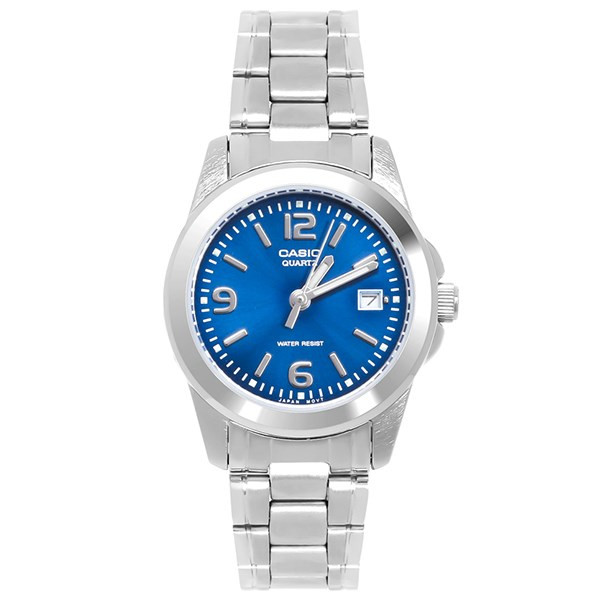Đồng hồ Casio nữ LTP-1215A-2ADF mặt xanh, sang trọng và thanh lịch, là cơ hội khi mua 1 tặng 1 đồng hồ.